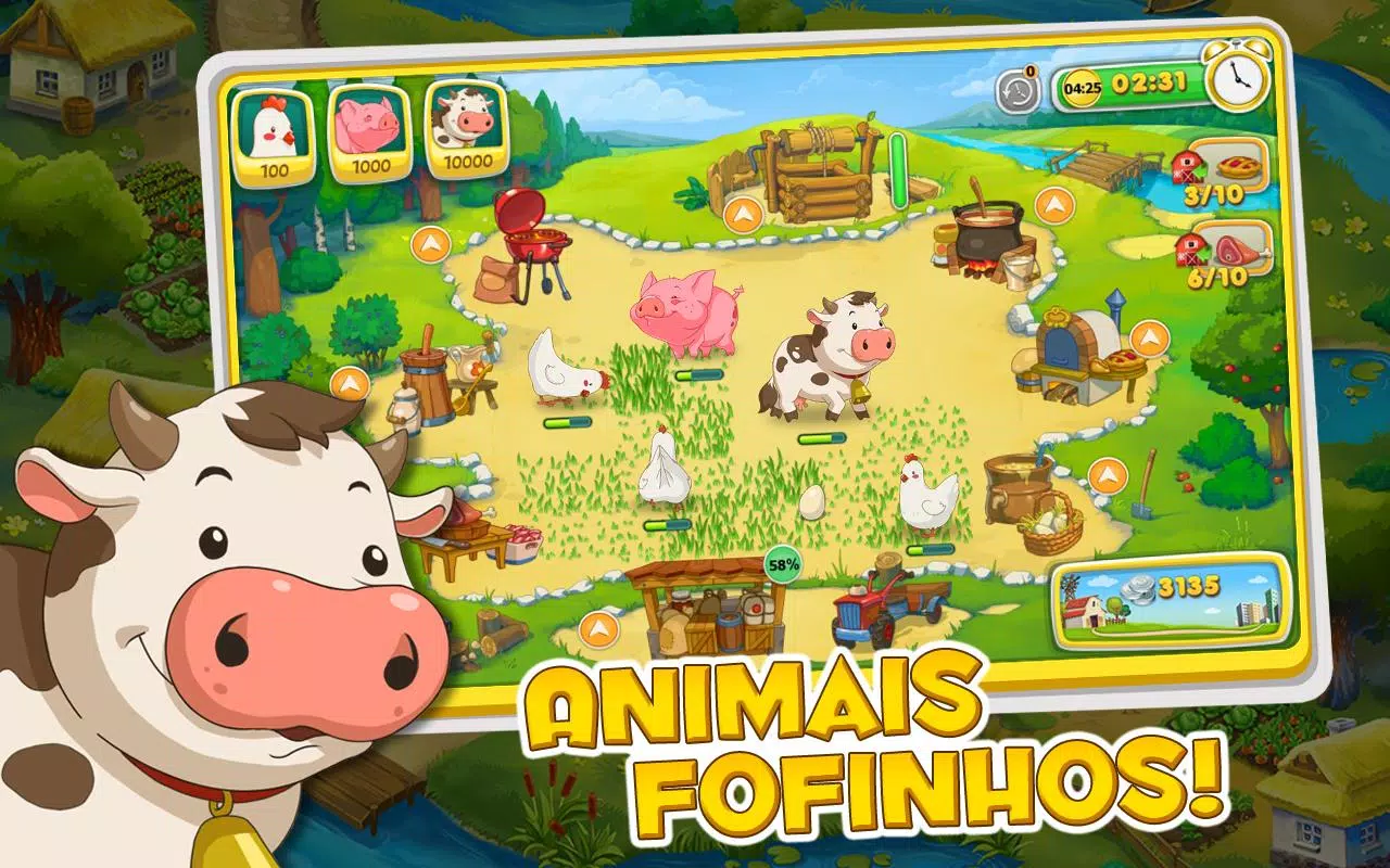 Download do APK de Fazenda Feliz: diversão arcade para Android