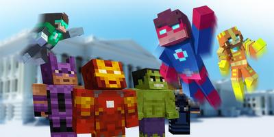 Superheroes Mod for Minecraft Affiche