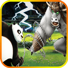 panda game fight kung fu icono
