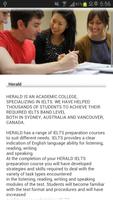 Herald IELTS capture d'écran 2