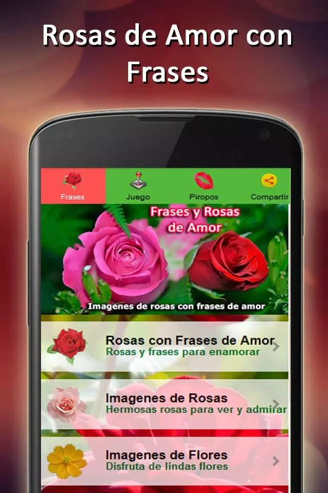 Tải xuống APK Rosas de Amor Con Frases bonitas Fondo de Pantalla cho Android