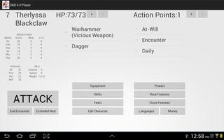 D&D 4.0 Character Sheet capture d'écran 1