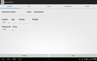 D&D 4.0 Character Sheet تصوير الشاشة 2