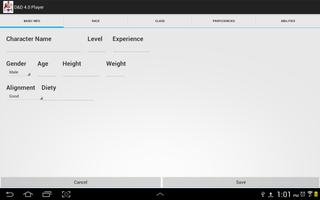 D&D 4.0 Character Sheet capture d'écran 2