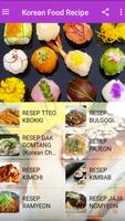 Korean Food Recipe Affiche