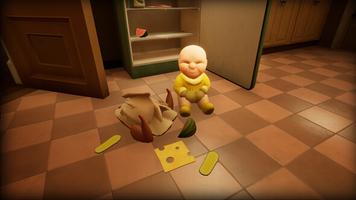 Horror Yellow Baby Game captura de pantalla 1