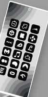 iOS 16 Black - Icon Pack स्क्रीनशॉट 1