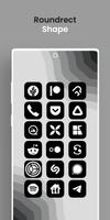 iOS 16 Black - Icon Pack imagem de tela 2