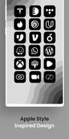 iOS 16 Black - Icon Pack скриншот 3