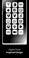 iOS 16 White - Icon Pack اسکرین شاٹ 3
