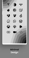 Flat Black - Icon Pack ảnh chụp màn hình 3