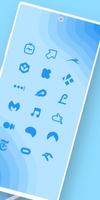 Blue Minimal - Icon Pack capture d'écran 1