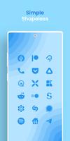 Blue Minimal - Icon Pack capture d'écran 2