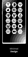 Hexagon White - Icon Pack capture d'écran 3