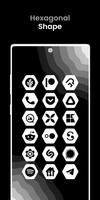 Hexagon White - Icon Pack capture d'écran 2