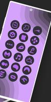 Purple You Dark - Icon Pack captura de pantalla 1