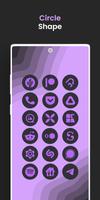 Purple You Dark - Icon Pack captura de pantalla 2