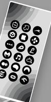 Android 14 Black - Icon Pack captura de pantalla 1