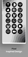 Android 14 Black - Icon Pack captura de pantalla 3