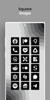 Square Black - Icon Pack স্ক্রিনশট 2