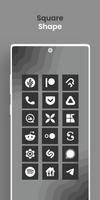 Square Dark - Icon Pack capture d'écran 2