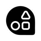Teardrop Black - Icon Pack icône