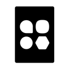 Vertical Black - Icon Pack icône