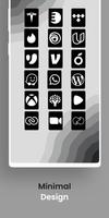 Vertical Black - Icon Pack capture d'écran 3