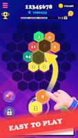 2048 Hexagon الملصق