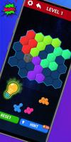 Hexa Jigsaw Puzzle Hexa Shape постер