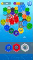 Hexa 3D Nuts: Sort Game screenshot 1