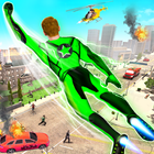 Police Green Sticky Robot Hero icono