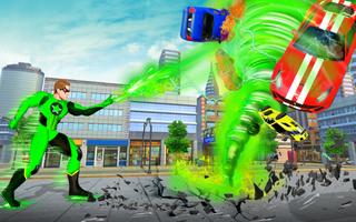 Police Green Sticky Robot Hero capture d'écran 1