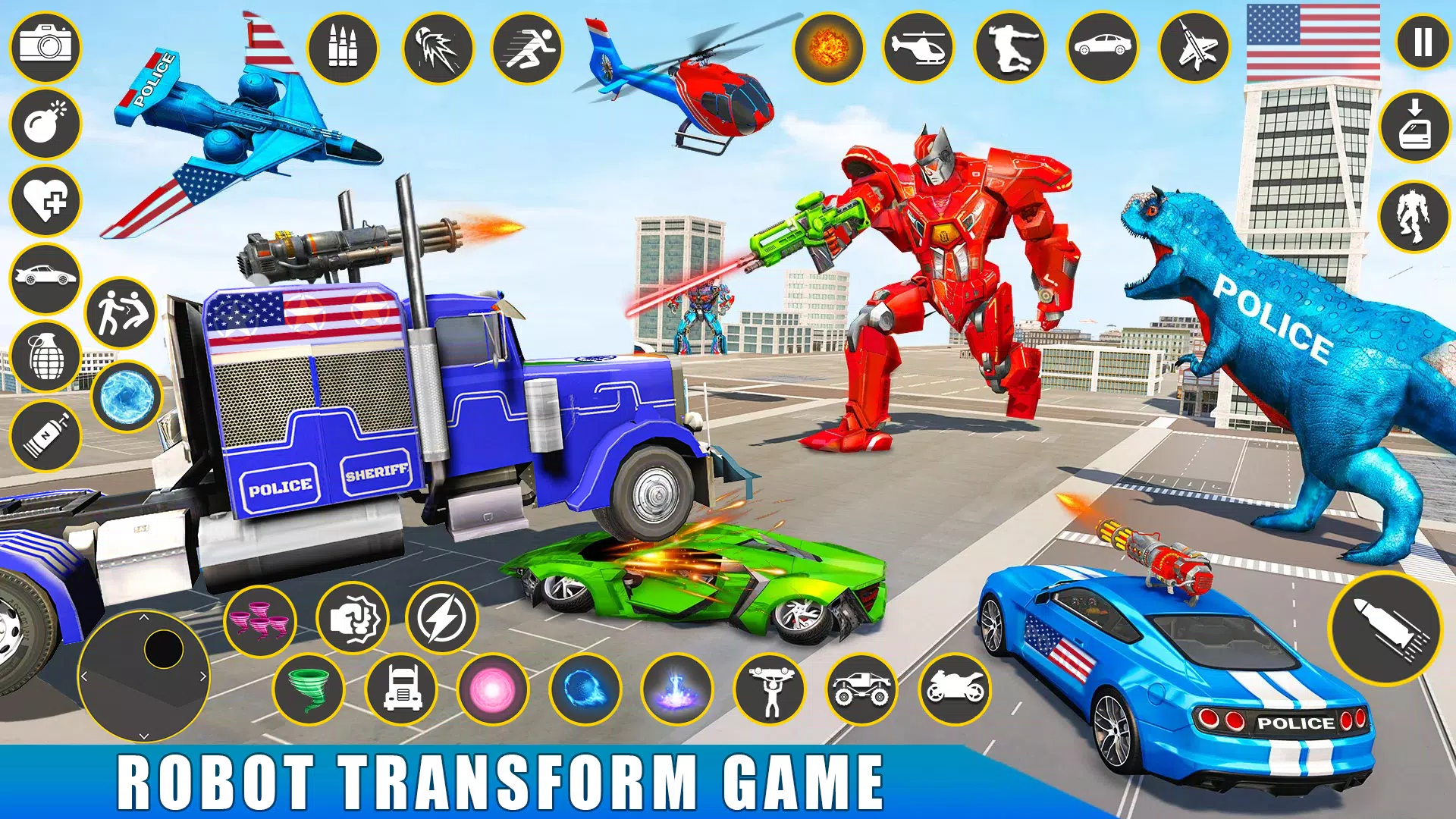 Download do APK de Urso robô Jogo transform carro para Android