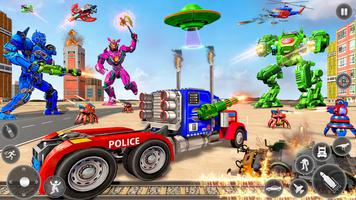 Police Truck Robot Transform 截图 1