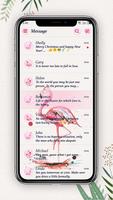 Love of Flamingo - One Sms, Free, Personalize Affiche
