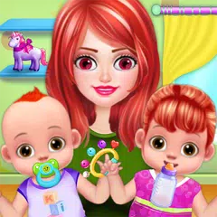 Twin Baby Care Nanny Nursery