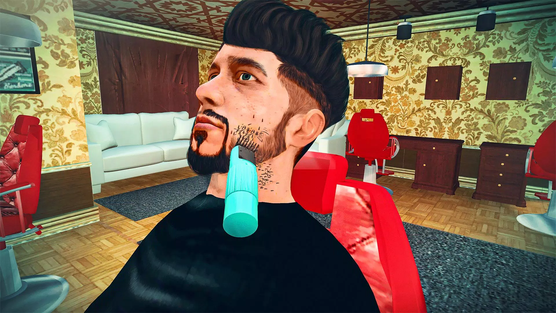 Barbearia cabeleireiro cabelo louco cortar jogo 3D Android