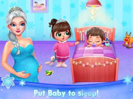 Ice Princess Mommy Baby Twins Plakat
