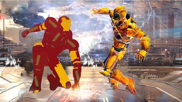 Iron Hero Battle Arena: Future Fight Robot Games Affiche