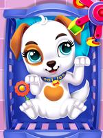 かわいい子犬ペットのケア＆ドレスアップゲーム ポスター