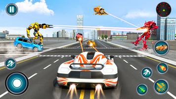 Flying Robot Car Fighting game capture d'écran 3