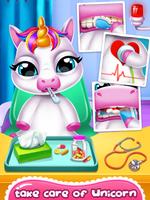 Cute Unicorn Care Babysitter ảnh chụp màn hình 1