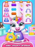 Cute Unicorn Care Babysitter ảnh chụp màn hình 2