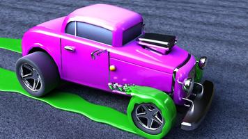 Color Cars - Extreme Flippy World Town Madness 3D capture d'écran 2