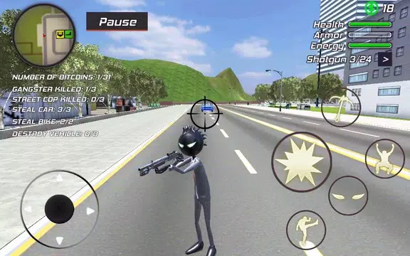 Screenshot 17 for Amazing Crime Rope Stickman