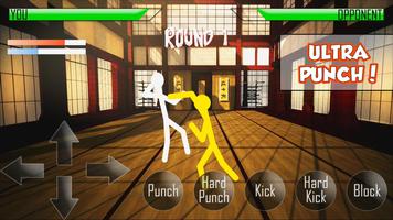 Stick Men Fighting - Multiplayer Ninja Fight Game capture d'écran 1