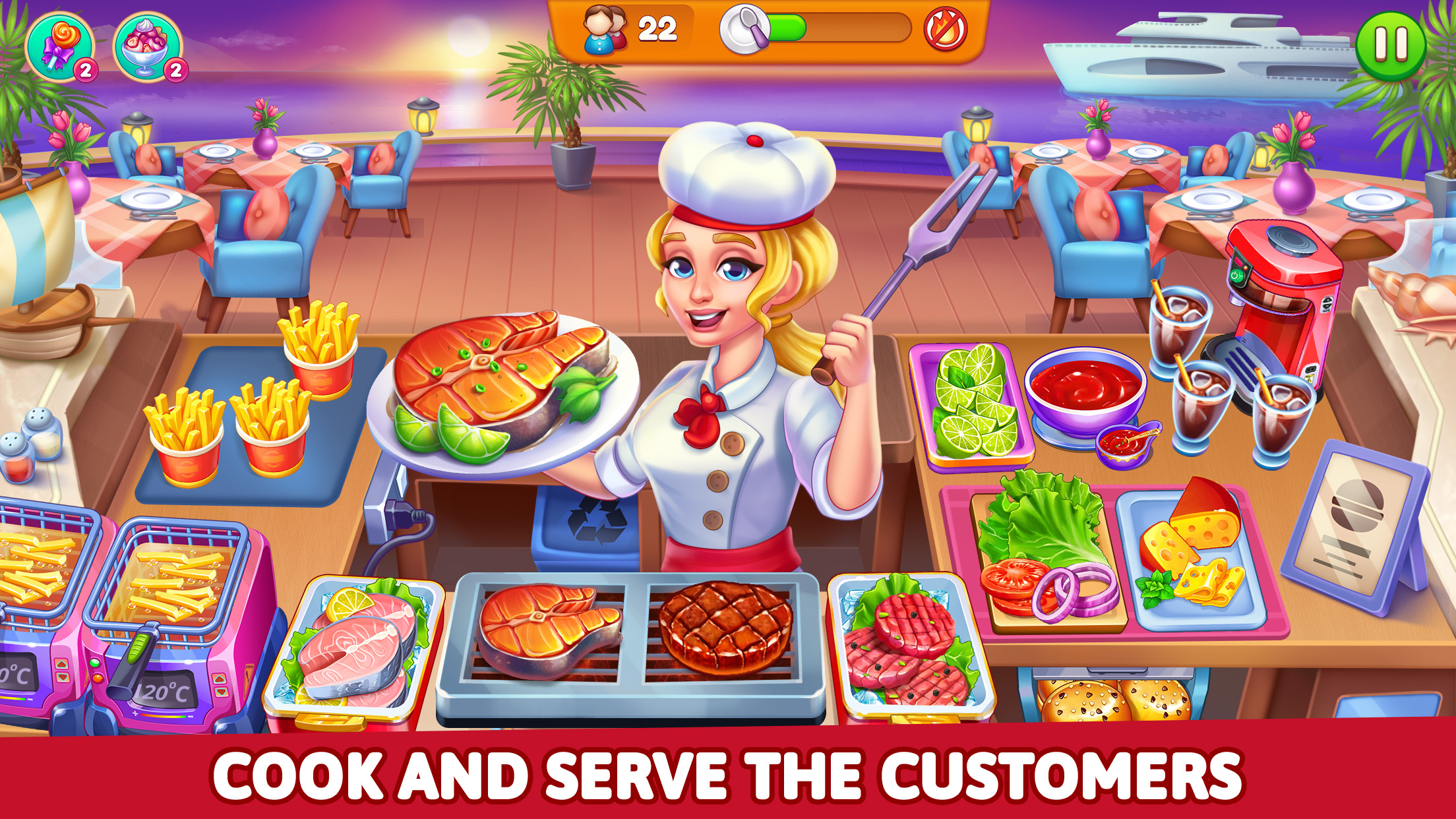 Download do APK de Jogos de Culinária para Meninas - Restaurant