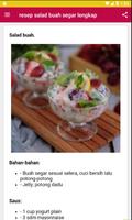 Resep Salad Buah Segar Lengkap capture d'écran 1