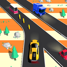 Traffic Car Run 2D : Car games icône